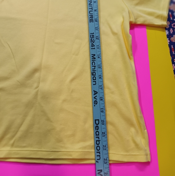Draper's& Damon's yellow petite medium blouse - Picture 6 of 8